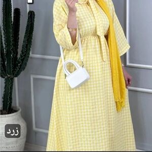 Full length maxi dress floral plaid